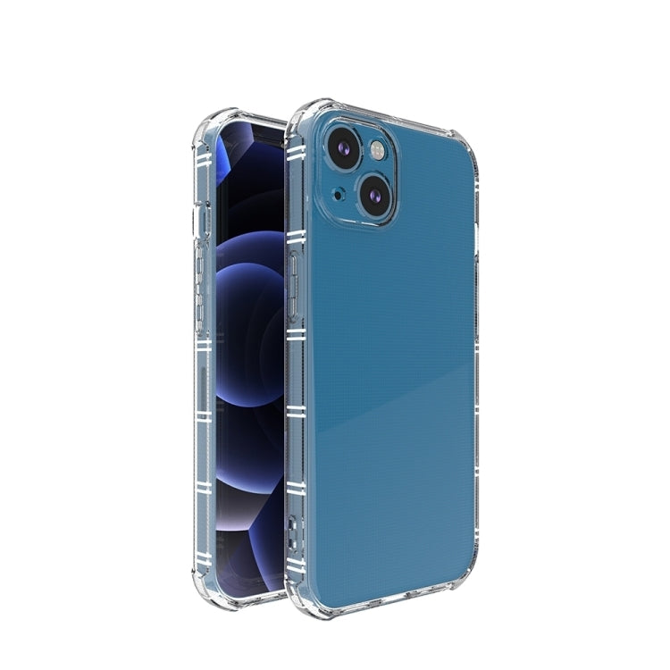 Para iPhone 15 Funda para Teléfono de TPU Anticaída de Doble Hueso con Lado Recto (Transparente) - MOVILSTORE