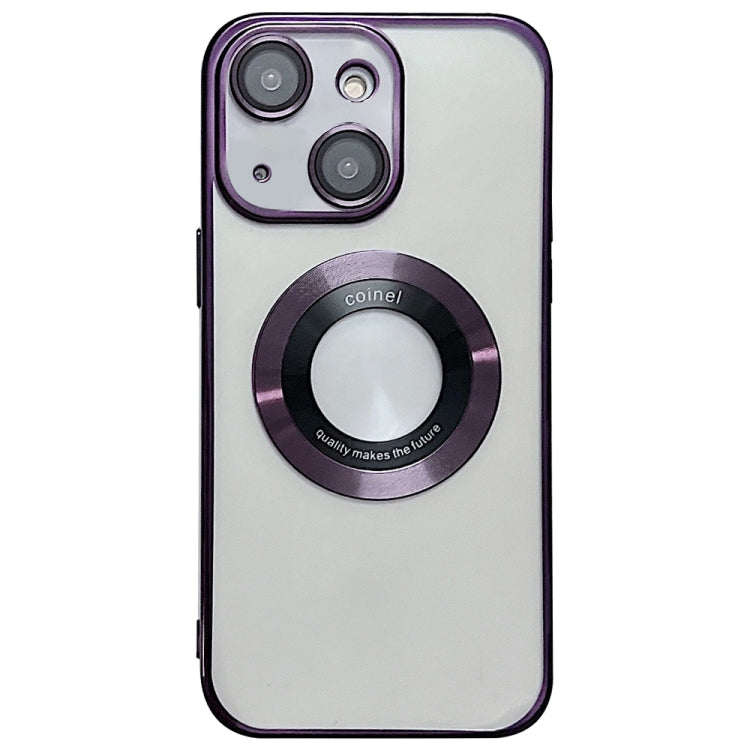 Para iPhone 15 Funda para Teléfono de TPU con Galvanoplastia Magsafe (Púrpura) - MOVILSTORE