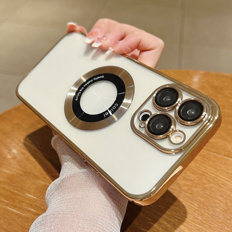 Para iPhone 15 Funda para Teléfono de TPU con Galvanoplastia Magsafe (Púrpura) - MOVILSTORE