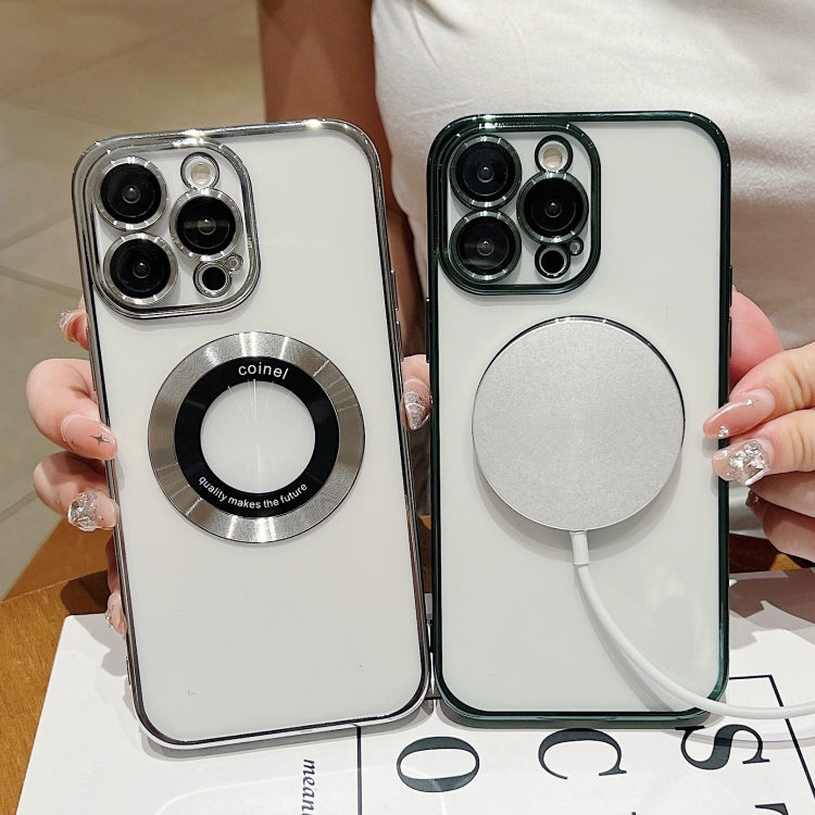 Para iPhone 15 Funda para Teléfono de TPU con Galvanoplastia Magsafe (Púrpura) - MOVILSTORE