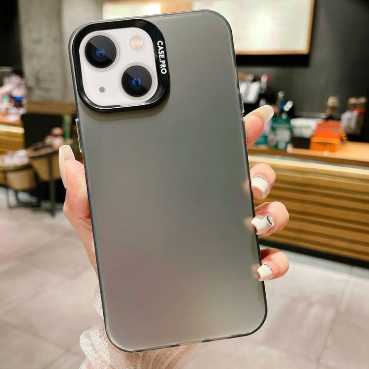 Para iPhone 15 Imd Colorful Gradient Acrylic Phone Case (Negro) - MOVILSTORE