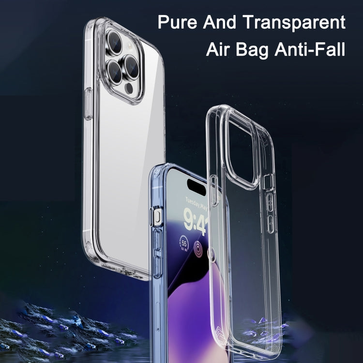 Para iPhone 15 Ipaky Hanguang Series Funda Transparente para Teléfono TPU + PC (Azul Transparente) - MOVILSTORE