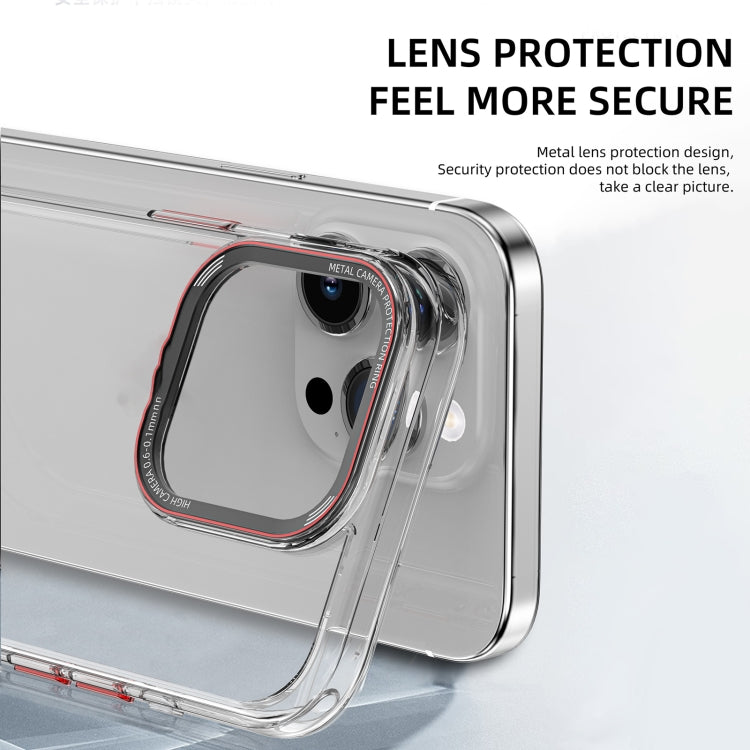 Para iPhone 15 Ipaky Mg Series Funda Transparente para Teléfono PC + TPU (Púrpura Transparente) - MOVILSTORE