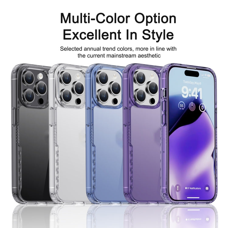 Para iPhone 15 Ipaky Yg Series Funda Transparente para Teléfono PC + TPU (Púrpura Transparente) - MOVILSTORE