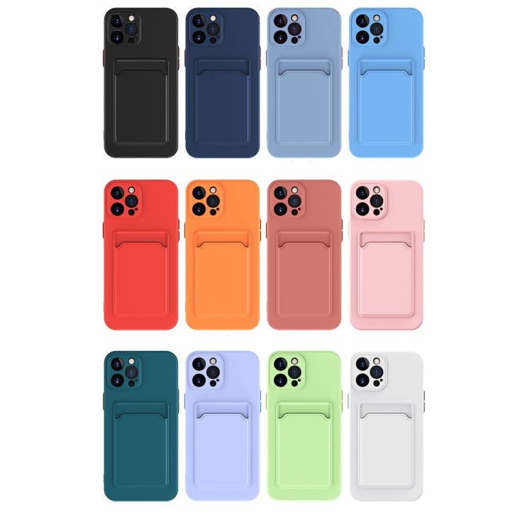 Para iPhone 15 Skin Feel Card Contraste Color Botón TPU Funda para Teléfono (Rosa Roja) - MOVILSTORE