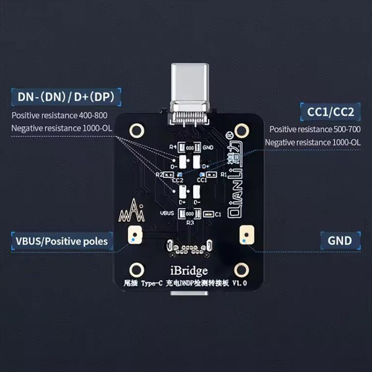 Detektionsplatine DNDP Ladung iBridge QianLi 8 Pins